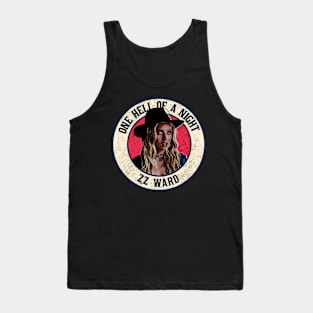 Retro Style Fan Art Design ZZ Ward One  Hell  A Night Tank Top